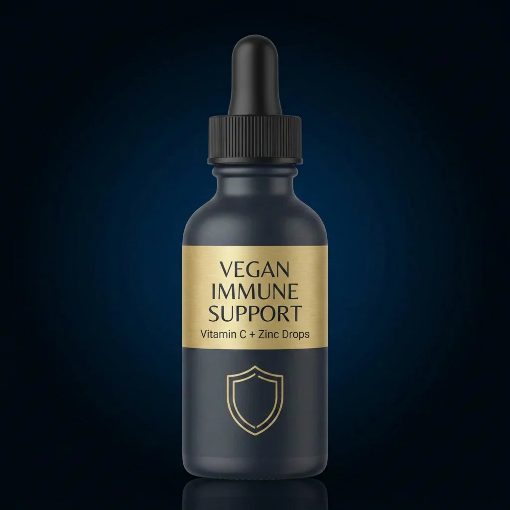 Vegan Immune Support Liquid Drops with Vitamin C & Zinc