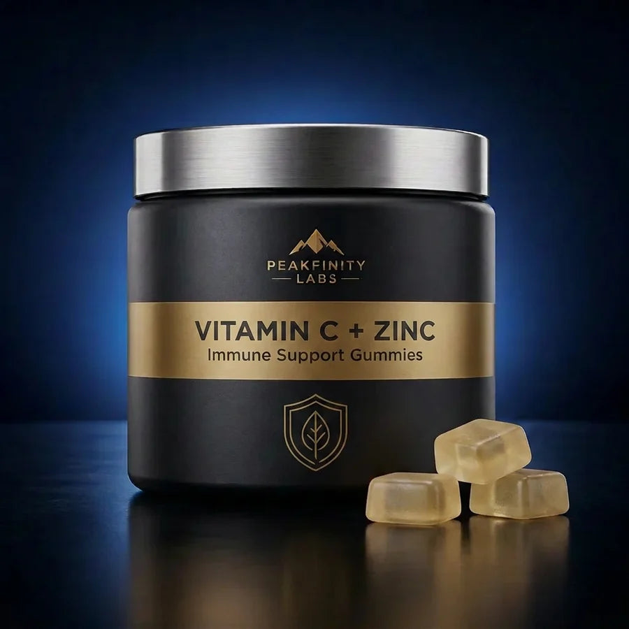 Peakfinity Labs Vitamin C & Zinc Citrate Immune Support Gummies