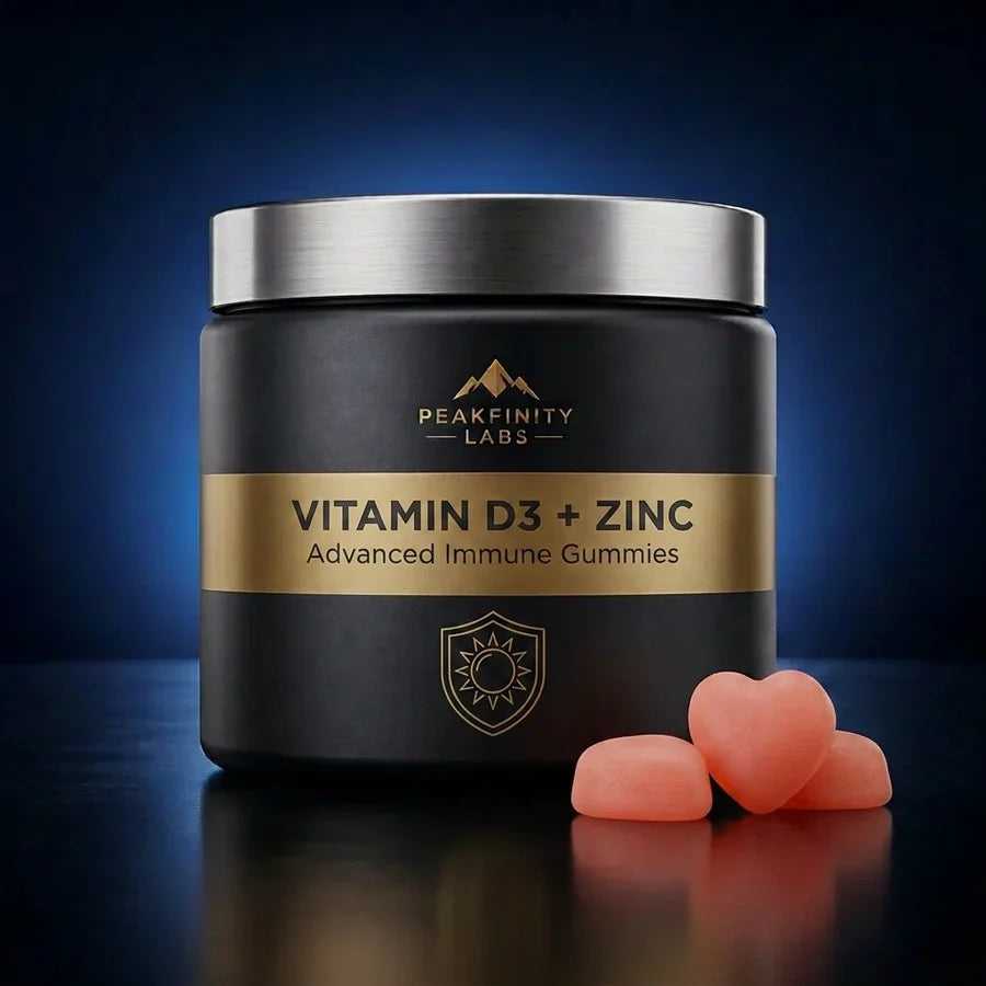 Peakfinity Labs Vitamin D3 & Zinc Citrate Immune Gummies