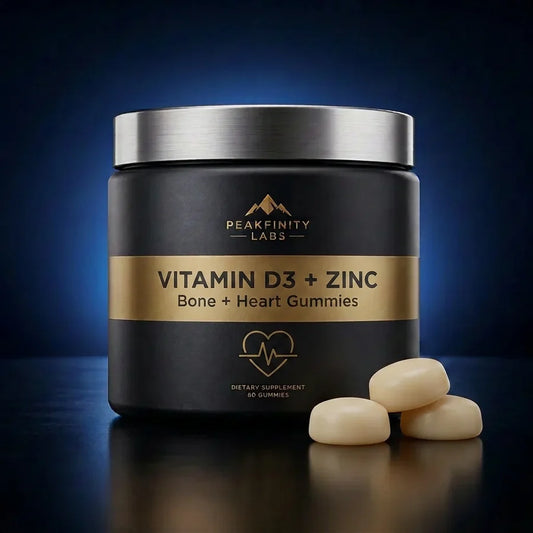Peakfinity Labs Vitamin D3 & Zinc Citrate Bone Support Gummies