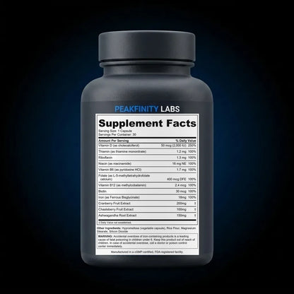 Women's Daily Support Multivitamin with Herbs - Berry Flavor back label