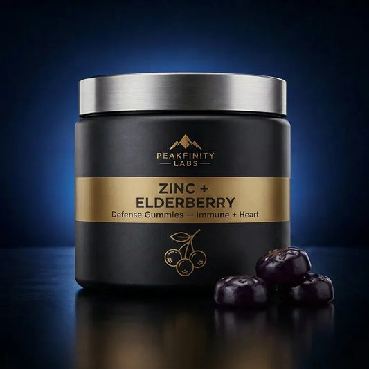 Peakfinity Labs Zinc & Elderberry Defense Gummies for Immune Support