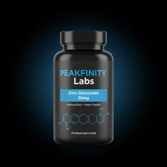 Peakfinity Labs Zinc Gluconate 50 mg Tablets